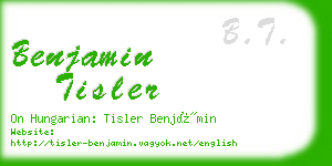 benjamin tisler business card